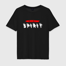 Мужская футболка хлопок Oversize с принтом Depeche Mode   Spirit logo в Тюмени, 100% хлопок | свободный крой, круглый ворот, “спинка” длиннее передней части | 