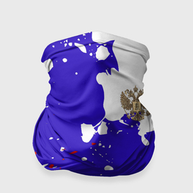 Бандана-труба 3D с принтом Российский герб на триколоре в Санкт-Петербурге, 100% полиэстер, ткань с особыми свойствами — Activecool | плотность 150‒180 г/м2; хорошо тянется, но сохраняет форму | 