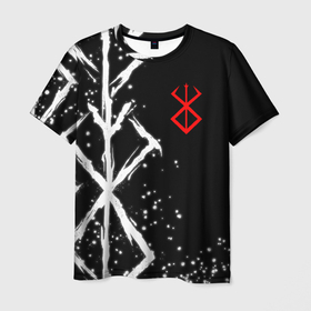 Мужская футболка 3D с принтом Знак жертвы из аниме берсерк в Кировске, 100% полиэфир | прямой крой, круглый вырез горловины, длина до линии бедер | 