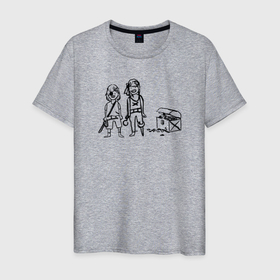 Мужская футболка хлопок с принтом Макс и Хлоя из Life is Strange в Тюмени, 100% хлопок | прямой крой, круглый вырез горловины, длина до линии бедер, слегка спущенное плечо. | Тематика изображения на принте: 
