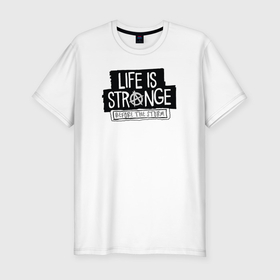 Мужская футболка хлопок Slim с принтом Life is Strange Before the Storm в Новосибирске, 92% хлопок, 8% лайкра | приталенный силуэт, круглый вырез ворота, длина до линии бедра, короткий рукав | 