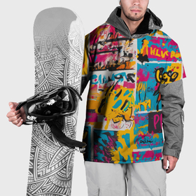 Накидка на куртку 3D с принтом В стиле поп арт в Новосибирске, 100% полиэстер |  | Тематика изображения на принте: 
