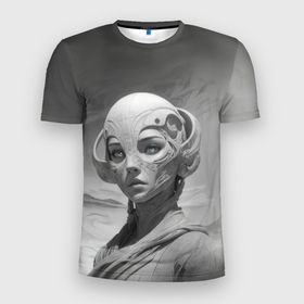 Мужская футболка 3D Slim с принтом Ведьма пустошей в Санкт-Петербурге, 100% полиэстер с улучшенными характеристиками | приталенный силуэт, круглая горловина, широкие плечи, сужается к линии бедра | 