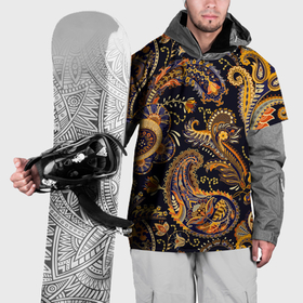 Накидка на куртку 3D с принтом Индийские узоры пейсли в Петрозаводске, 100% полиэстер |  | Тематика изображения на принте: 