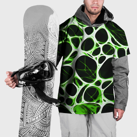 Накидка на куртку 3D с принтом Зелёная морская волна в Тюмени, 100% полиэстер |  | Тематика изображения на принте: 