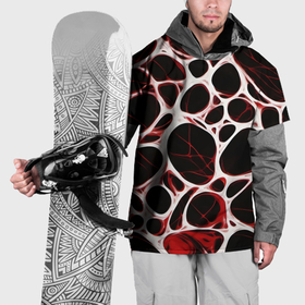 Накидка на куртку 3D с принтом Красная морская волна в Екатеринбурге, 100% полиэстер |  | 