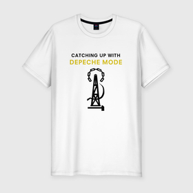Мужская футболка хлопок Slim с принтом Depeche Mode   Catching Up With в Кировске, 92% хлопок, 8% лайкра | приталенный силуэт, круглый вырез ворота, длина до линии бедра, короткий рукав | Тематика изображения на принте: 