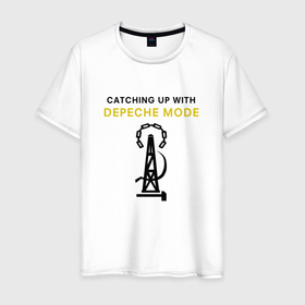 Мужская футболка хлопок с принтом Depeche Mode   Catching Up With в Курске, 100% хлопок | прямой крой, круглый вырез горловины, длина до линии бедер, слегка спущенное плечо. | 