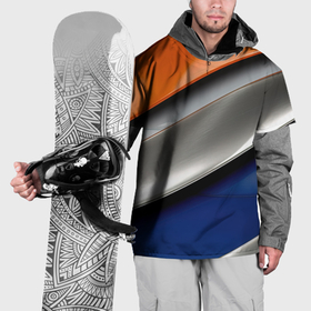 Накидка на куртку 3D с принтом Разноцветные полоски в Петрозаводске, 100% полиэстер |  | 
