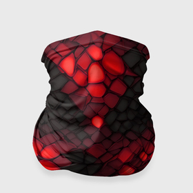 Бандана-труба 3D с принтом Красный трескающийся камень в Белгороде, 100% полиэстер, ткань с особыми свойствами — Activecool | плотность 150‒180 г/м2; хорошо тянется, но сохраняет форму | Тематика изображения на принте: 
