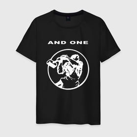 Мужская футболка хлопок с принтом And One synthpop band в Курске, 100% хлопок | прямой крой, круглый вырез горловины, длина до линии бедер, слегка спущенное плечо. | 
