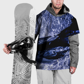 Накидка на куртку 3D с принтом Ледяная бездна , 100% полиэстер |  | 