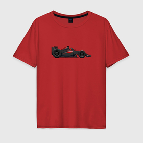 Мужская футболка хлопок Oversize с принтом Макларен Формула 1 мультяшный , 100% хлопок | свободный крой, круглый ворот, “спинка” длиннее передней части | Тематика изображения на принте: 