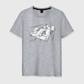 Мужская футболка хлопок с принтом Формула 1 в Кировске, 100% хлопок | прямой крой, круглый вырез горловины, длина до линии бедер, слегка спущенное плечо. | 