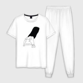 Мужская пижама хлопок с принтом Джеральд из Эй Арнольда в Белгороде, 100% хлопок | брюки и футболка прямого кроя, без карманов, на брюках мягкая резинка на поясе и по низу штанин
 | 