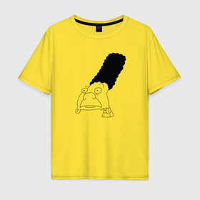 Мужская футболка хлопок Oversize с принтом Джеральд из Эй Арнольда в Санкт-Петербурге, 100% хлопок | свободный крой, круглый ворот, “спинка” длиннее передней части | 