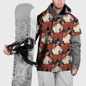 Накидка на куртку 3D с принтом Абстрактный узор бабочки в Курске, 100% полиэстер |  | 
