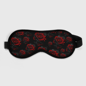 Маска для сна 3D с принтом Красные розы цветы в Тюмени, внешний слой — 100% полиэфир, внутренний слой — 100% хлопок, между ними — поролон |  | 