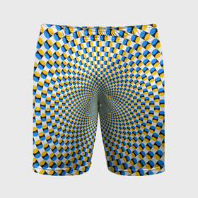 Мужские шорты спортивные с принтом Оптическая иллюзия арт в Курске,  |  | 