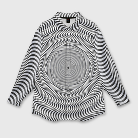 Мужская рубашка oversize 3D с принтом Optical illusion в Екатеринбурге,  |  | Тематика изображения на принте: 