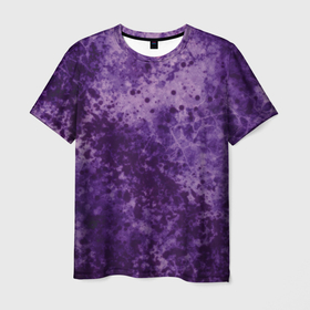 Мужская футболка 3D с принтом Абстракция   фиолетовый пунш в Санкт-Петербурге, 100% полиэфир | прямой крой, круглый вырез горловины, длина до линии бедер | 