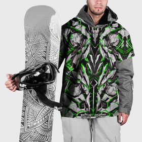 Накидка на куртку 3D с принтом Зелёная кибернетическая броня в Курске, 100% полиэстер |  | Тематика изображения на принте: 