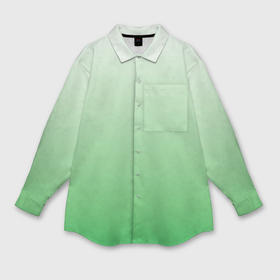 Мужская рубашка oversize 3D с принтом Лесной сон 3d зеленый градиент ,  |  | 