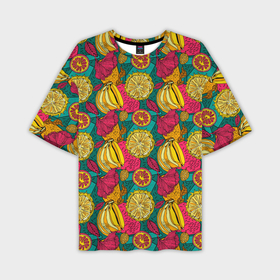 Мужская футболка oversize 3D с принтом Банановые грозди в Белгороде,  |  | 