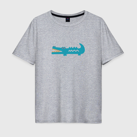 Мужская футболка хлопок Oversize с принтом Гроза болота в Тюмени, 100% хлопок | свободный крой, круглый ворот, “спинка” длиннее передней части | 