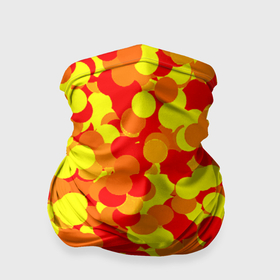 Бандана-труба 3D с принтом Золотые шарики в Екатеринбурге, 100% полиэстер, ткань с особыми свойствами — Activecool | плотность 150‒180 г/м2; хорошо тянется, но сохраняет форму | 