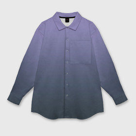 Мужская рубашка oversize 3D с принтом Градиент приглушённый сиреневый ,  |  | Тематика изображения на принте: 