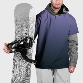 Накидка на куртку 3D с принтом Градиент приглушённый сиреневый , 100% полиэстер |  | Тематика изображения на принте: 