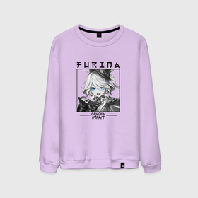 Мужской свитшот хлопок с принтом Фурина в квадрате в Ухте, 100% хлопок |  | 