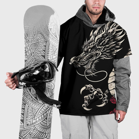 Накидка на куртку 3D с принтом Japanese dragon   irezumi   art в Белгороде, 100% полиэстер |  | Тематика изображения на принте: 