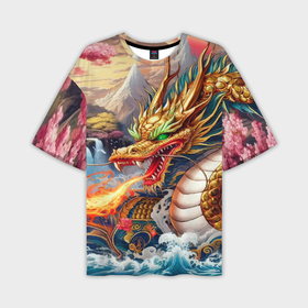 Мужская футболка oversize 3D с принтом Dragon tattoo   irezumi в Кировске,  |  | 