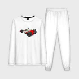 Мужская пижама с лонгсливом хлопок с принтом Формула 1 McLaren Senna ,  |  | 