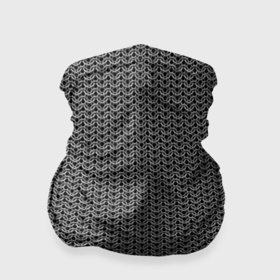 Бандана-труба 3D с принтом Кованная металлическая кольчуга в Кировске, 100% полиэстер, ткань с особыми свойствами — Activecool | плотность 150‒180 г/м2; хорошо тянется, но сохраняет форму | 