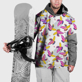 Накидка на куртку 3D с принтом Разноцветный банан в Белгороде, 100% полиэстер |  | Тематика изображения на принте: 