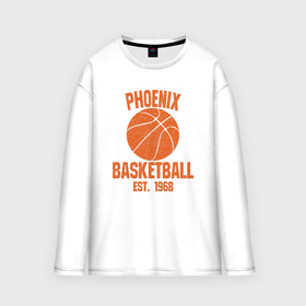 Мужской лонгслив oversize хлопок с принтом Phoenix basketball 1968 в Курске,  |  | 
