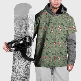 Накидка на куртку 3D с принтом Goblincore   паттерн в Курске, 100% полиэстер |  | 