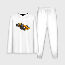 Мужская пижама с лонгсливом хлопок с принтом Formula 1 Рено ,  |  | Тематика изображения на принте: 