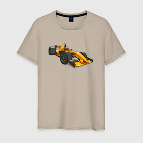 Мужская футболка хлопок с принтом Formula 1 Рено в Курске, 100% хлопок | прямой крой, круглый вырез горловины, длина до линии бедер, слегка спущенное плечо. | Тематика изображения на принте: 