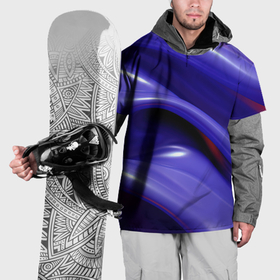 Накидка на куртку 3D с принтом Фиолетовые абстрактные волны в Белгороде, 100% полиэстер |  | Тематика изображения на принте: 