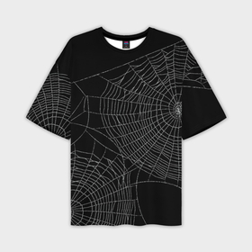 Мужская футболка oversize 3D с принтом Spider паутина ,  |  | 
