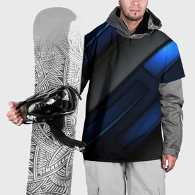 Накидка на куртку 3D с принтом Абстрактный синий  фон в Екатеринбурге, 100% полиэстер |  | Тематика изображения на принте: 
