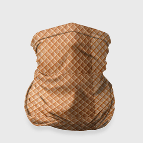 Бандана-труба 3D с принтом Сладкая вафелька , 100% полиэстер, ткань с особыми свойствами — Activecool | плотность 150‒180 г/м2; хорошо тянется, но сохраняет форму | 