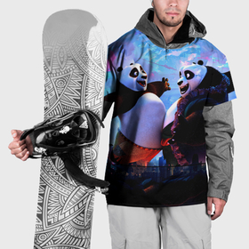 Накидка на куртку 3D с принтом Кунг фу Панда Friend , 100% полиэстер |  | Тематика изображения на принте: 