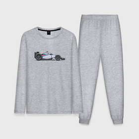 Мужская пижама с лонгсливом хлопок с принтом Formula 1 Williams ,  |  | Тематика изображения на принте: 