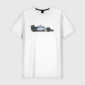 Мужская футболка хлопок Slim с принтом Formula 1 Williams в Курске, 92% хлопок, 8% лайкра | приталенный силуэт, круглый вырез ворота, длина до линии бедра, короткий рукав | 