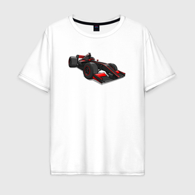 Мужская футболка хлопок Oversize с принтом Formula 1 Макларен в Курске, 100% хлопок | свободный крой, круглый ворот, “спинка” длиннее передней части | Тематика изображения на принте: 